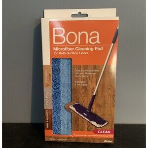 Bona Microfiber Cleaning Pad for Hardwood Stone Tile Laminate Vinyl Floors NEW
